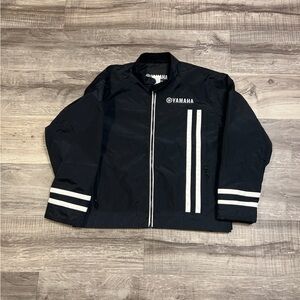 Yamaha Black Womens Utility Jacket with White Accents